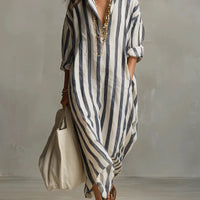 Pepa | Long Shirt Dress - Blue